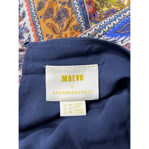 Maeve Silk Blend "Barcelona" Midi Dress - Picture 4 of 7